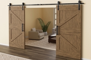 interior sliding double barn door