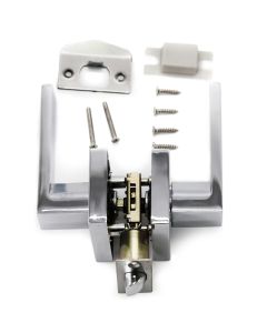 Villar Home Designs Door Lever Crown-Chrome-Passage