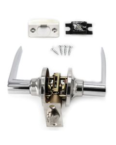Villar Home Designs Door Lever Lara-Chrome-Passage