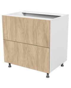 Champa 34.5-in H x 24-in D Base cabinet. 2 drawers (equal)