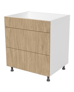 Gladiolus 34.5-in H x 24-in D Cooktop base cabinet. 1 dummy drawer, 2 drawers (equal)