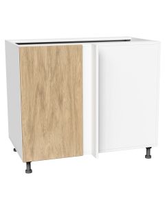 Jasmine 34.5-in H x 24-in D Blind corner base cabinet. 1 door, 1 height adjustable / removable shelf