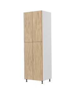 Nigella 96-in H x 24-in D Pantry cabinet. 4 doors, 6 height adjustable / removable shelves