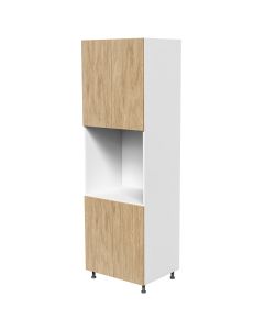 Solidago 30-in W x 96-in H x 24-in D Tall single oven housing unit, 4 doors, 3 height adjustable / removable shelves, 1 aperture
