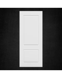 Villar Home Designs Prefinished 2-Panel Cascade White Wood Door Slab