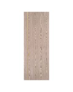 Villar Home Designs Prefinished Natural Wood Veneer Dark Oak Secret Wood Door Slab with Matte Gold Inserts