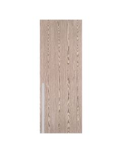 Villar Home Designs Prefinished Natural Wood Veneer Dark Oak Sunrise Wood Door Slab with Matte Silver Inserts
