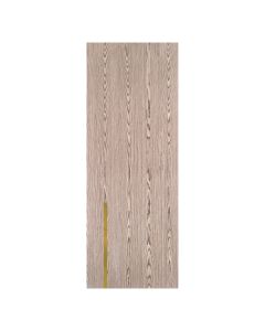 Villar Home Designs Prefinished Natural Wood Veneer Dark Oak Tiffany Wood Door Slab with Glossy Gold Inserts