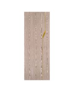Villar Home Designs Prefinished Natural Wood Veneer Dark Oak Blossom Wood Door Slab with Glossy Gold Inserts