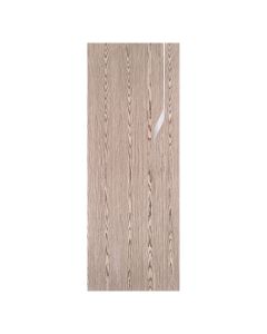 Villar Home Designs Prefinished Natural Wood Veneer Dark Oak Blossom Wood Door Slab with Glossy Silver Inserts
