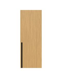 Villar Home Designs Prefinished Natural Wood Veneer Sandy Oak Sunrise Wood Door Slab with Glossy Black Inserts
