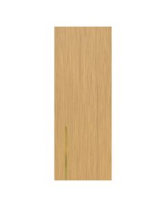 Villar Home Designs Prefinished Natural Wood Veneer Sandy Oak Tiffany Wood Door Slab with Glossy Gold Inserts