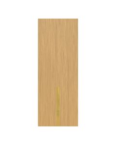 Villar Home Designs Prefinished Natural Wood Veneer Sandy Oak Betty Wood Door Slab with Glossy Gold Inserts