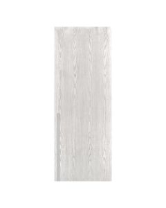 Villar Home Designs Prefinished Natural Wood Veneer White Oak Sunrise Wood Door Slab with Matte Silver Inserts