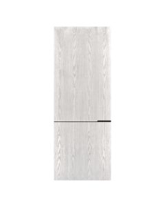 Villar Home Designs Prefinished Natural Wood Veneer White Oak Sunset Wood Door Slab with Glossy Black Inserts