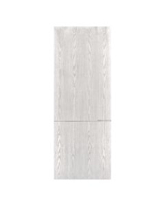 Villar Home Designs Prefinished Natural Wood Veneer White Oak Sunset Wood Door Slab with Glossy Silver Inserts