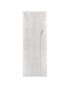 Villar Home Designs Prefinished Natural Wood Veneer White Oak Blossom Wood Door Slab with Glossy Silver Inserts