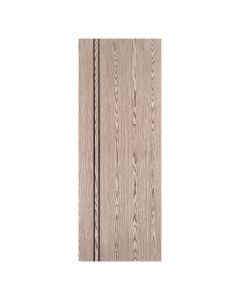 Villar Home Designs Prefinished Natural Wood Veneer Dark Oak Vikky Wood Door Slab with Black Lines