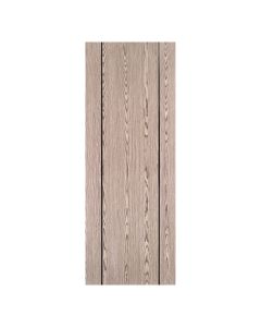 Villar Home Designs Prefinished Natural Wood Veneer Dark Oak Beauty Wood Door Slab with Black Lines
