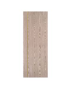 Villar Home Designs Prefinished Natural Wood Veneer Dark Oak Sharon Wood Door Slab with Gold Lines