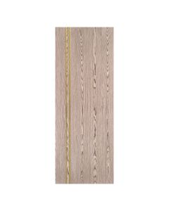 Villar Home Designs Prefinished Natural Wood Veneer Dark Oak Vikky Wood Door Slab with Gold Lines