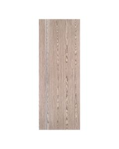 Villar Home Designs Prefinished Natural Wood Veneer Dark Oak Highway Wood Door Slab with Silver Lines