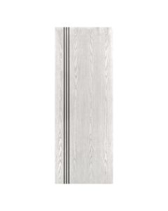 Villar Home Designs Prefinished Natural Wood Veneer White Oak Highway Wood Door Slab with Black Lines