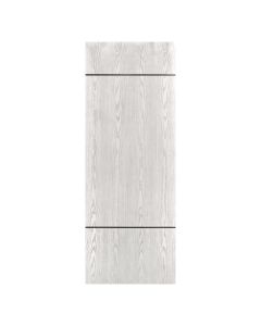 Villar Home Designs Prefinished Natural Wood Veneer White Oak Simple Wood Door Slab with Black Lines