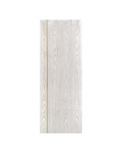 Villar Home Designs Prefinished Natural Wood Veneer White Oak Sharon Wood Door Slab with Gold Lines