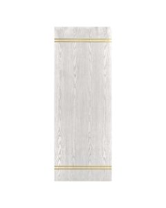 Villar Home Designs Prefinished Natural Wood Veneer White Oak Bay Wood Door Slab with Gold Lines
