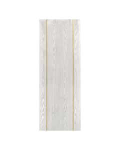Villar Home Designs Prefinished Natural Wood Veneer White Oak Beauty Wood Door Slab with Gold Lines