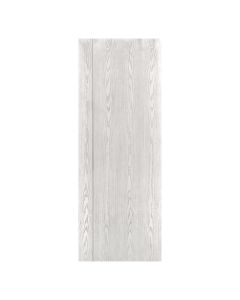 Villar Home Designs Prefinished Natural Wood Veneer White Oak Sharon Wood Door Slab with Silver Lines