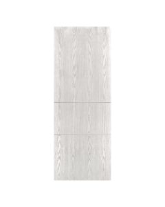 Villar Home Designs Prefinished Natural Wood Veneer White Oak Twice Wood Door Slab with Silver Lines