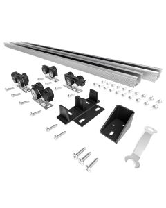 Bypass Sliding Door Hardware KIT 72 Inch 