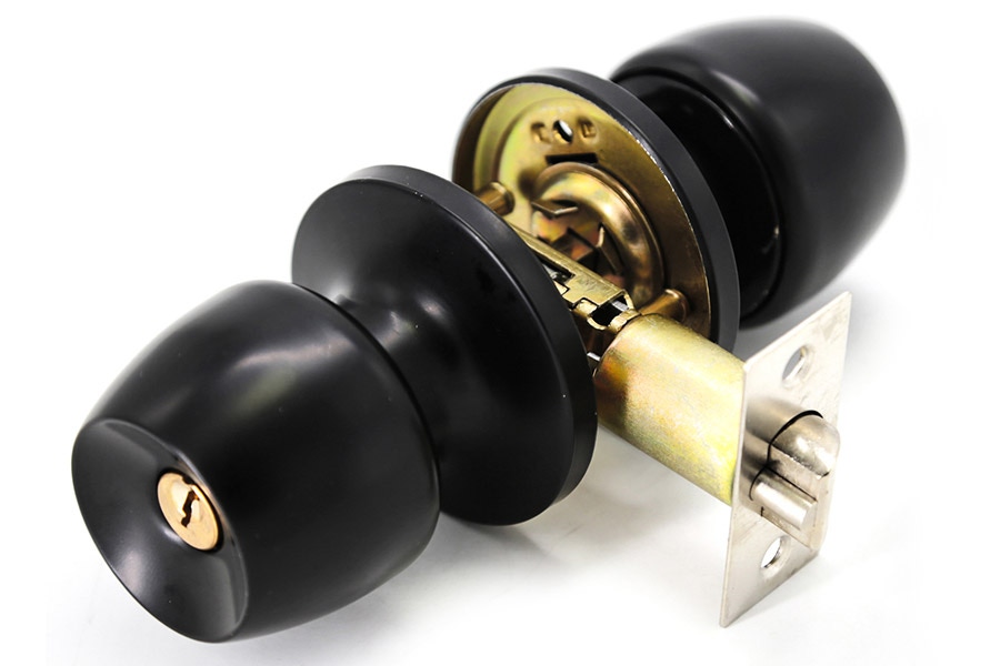 Keyed entry door knob